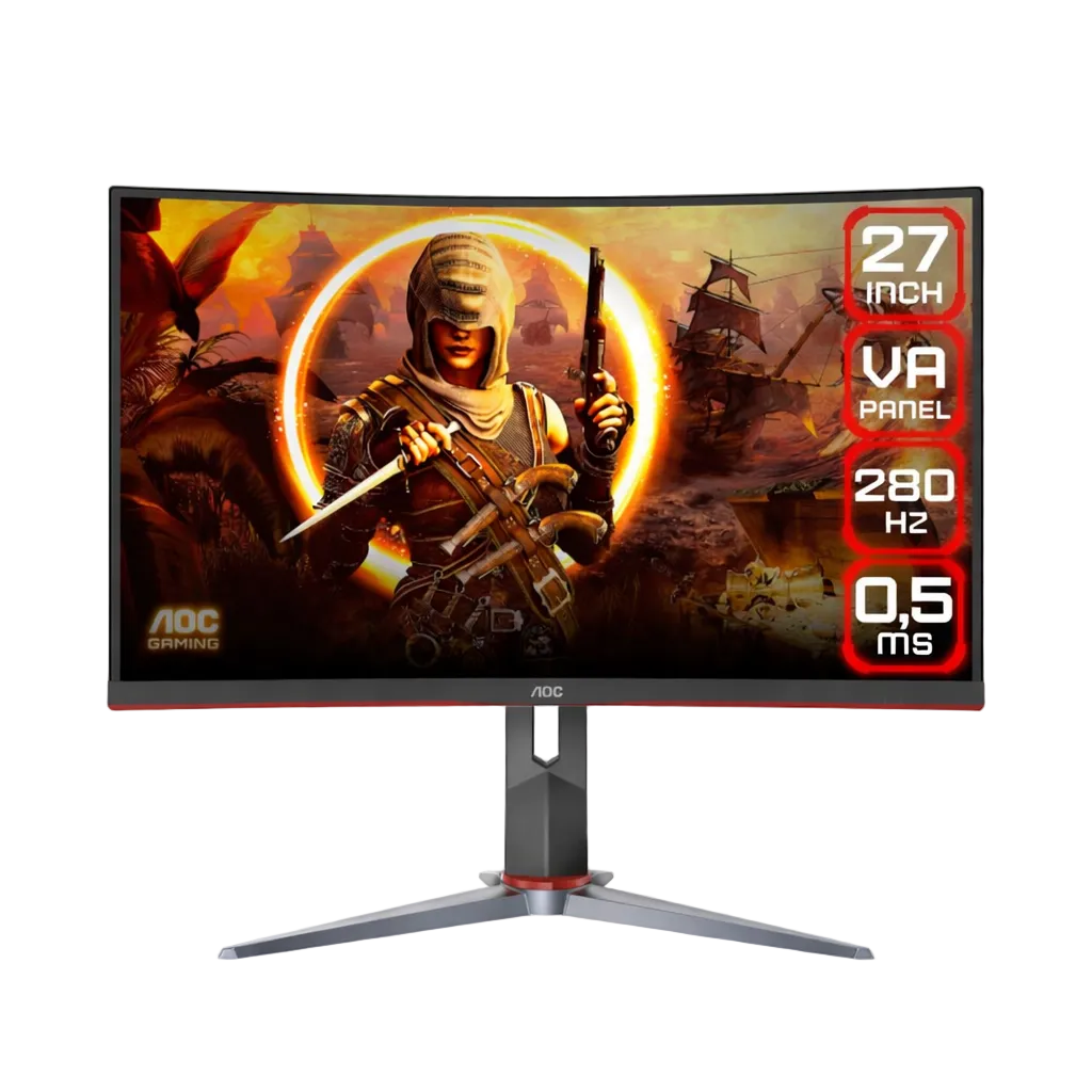 Monitor AOC Curvo Gaming de 27″ VA Full HD 280HZ – C27G2Z version de 280hz.