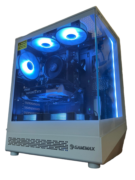 PC Gamer 🤍 White Ice 🤍 RTX 5050, Ryzen 7 5700X